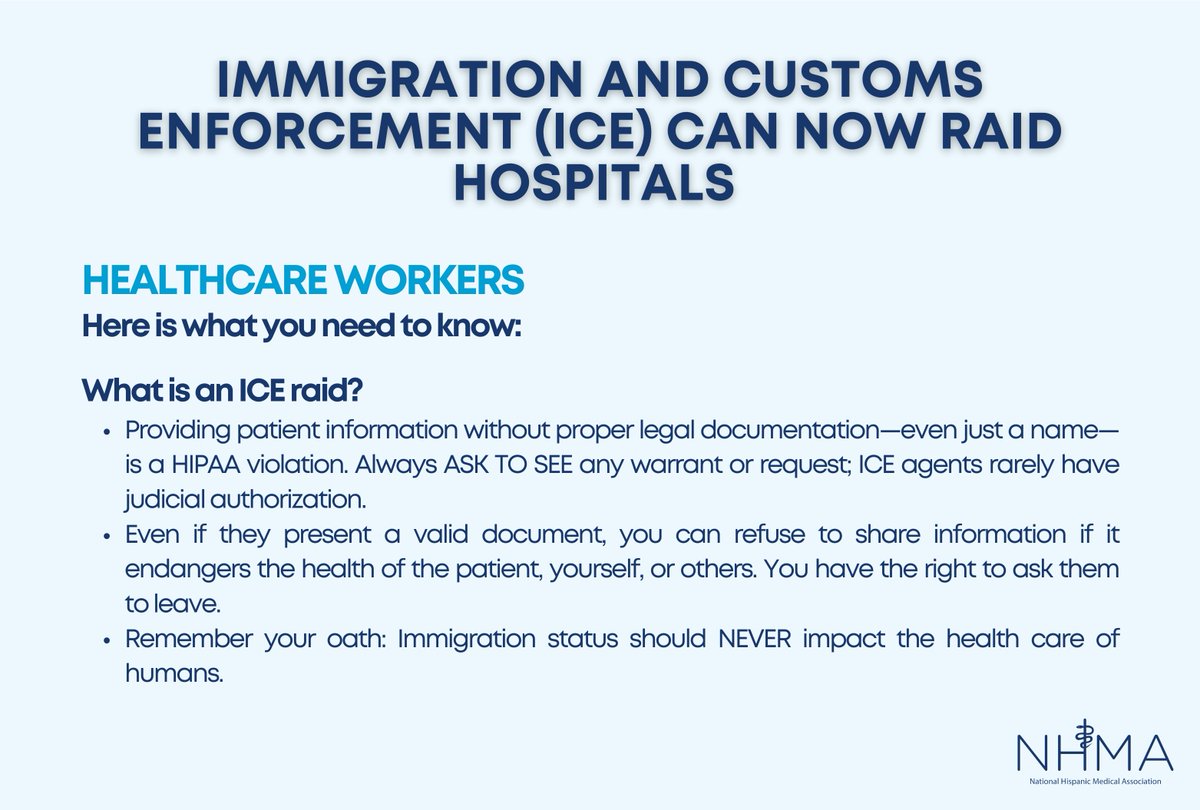NHMAmd's tweet photo. Immigration rights and ICE raids in health care: Medical professionals &amp; patients have constitutional rights. Review and remember these to ensure all individuals are protected.

Scan the codes or visit the link below for resources🔗 | #HealthcareForAll
https://t.co/rVQalVpFeX https://t.co/RqxLK9Creg