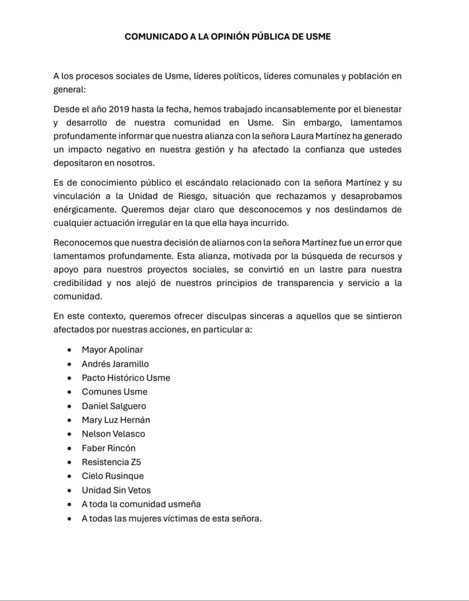_AndreaPER's tweet photo. @cielo_rusinque @ComunesCoL @MaryLuzHerran @GustavoBolivar @CarlosCarrilloA @danisalDDHH @WillymerRincon @Erickmontes1997 @ApolinarAriasM https://t.co/FHY6ZFNxwC