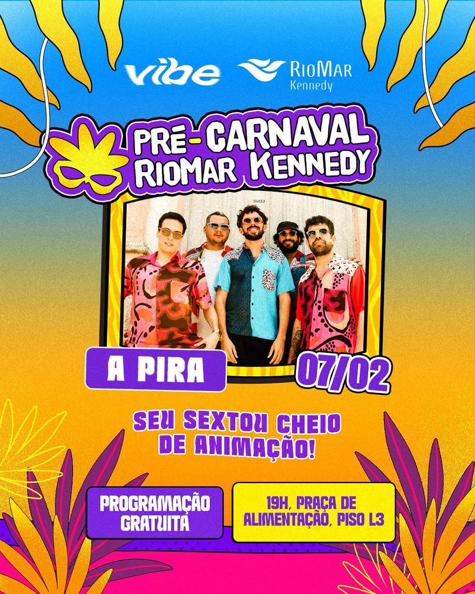 No RioMar Fortaleza, o Pré-Carnaval acontece no domingo (9), com Sergiane Corta Fogo e Os Transacionais. A festa acontece no Estacionamento Externo da Lagoa do Papicu, a partir das 16h, e promete um repertório cheio de ritmos.
<a href="/riomarfortaleza/">riomarfortaleza</a> 
@ostransacionais 
@sergicortafogo