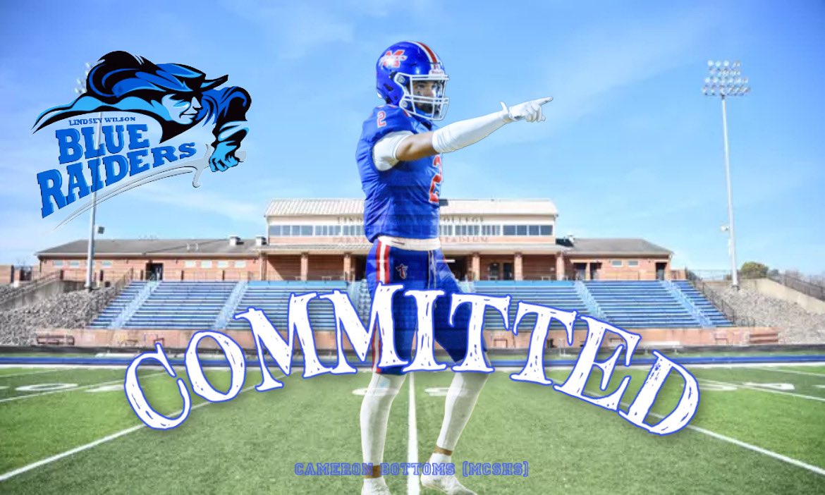 Cameron Bottoms (@cameronbottoms6) on Twitter photo blessed to say that I am %100 committed to Lindsey Wilson College! I want to thank everyone that has helped me along the way! GO BLUE RAIDERS💙 <a href="/CoachAmbroseLWC/">Sam Ambrose</a> <a href="/CoachKleckler/">Phil Kleckler</a> <a href="/CraigYeast/">Craig Yeast</a> <a href="/CoachDSutton/">Coach Sutton</a> <a href="/CoachTyMac/">Ty McFarland</a> #AGTG blessed to say that I am %100 committed to Lindsey Wilson College! I want to thank everyone that has helped me along the way! GO BLUE RAIDERS💙 <a href="/CoachAmbroseLWC/">Sam Ambrose</a> <a href="/CoachKleckler/">Phil Kleckler</a> <a href="/CraigYeast/">Craig Yeast</a> <a href="/CoachDSutton/">Coach Sutton</a> <a href="/CoachTyMac/">Ty McFarland</a> #AGTG
