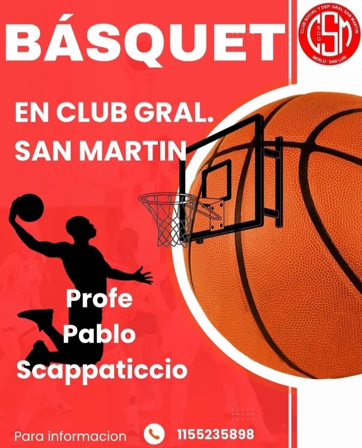 Nueva Disciplina para Nuestro Club San Martin ❤️🏀 por 1era Ves en la Historia de Nuestro club tendremos la Disciplina de Basquet 🙌🏾 estamos Muy Felices de Este anuncio para tod@s ustedes y q Vengan Muchas Disciplinas más 🥰 #VamoSanMartin #csm #SanMartinEsMerlo