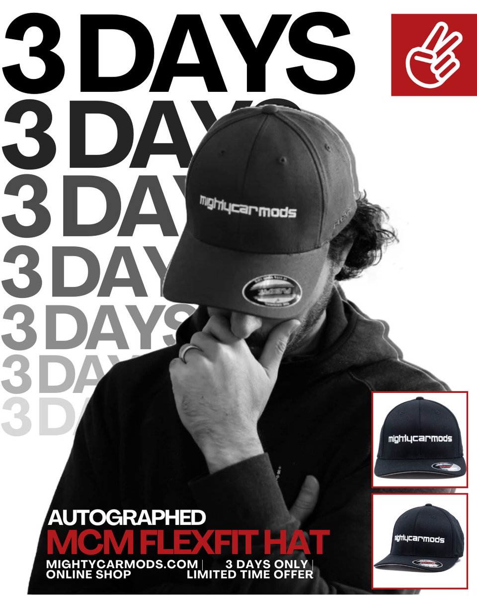 mightycarmods's tweet image. ⏱️ The clock is ticking ⏱️
If you want an Autographed MCM Flexfit Hat, head on over to mightycarmods.com or follow this link:
mightycarmods.com/products/might…

We will sit down and Autograph each and every one of them until these 3 days are over ~

#hat #autographed #flexfit