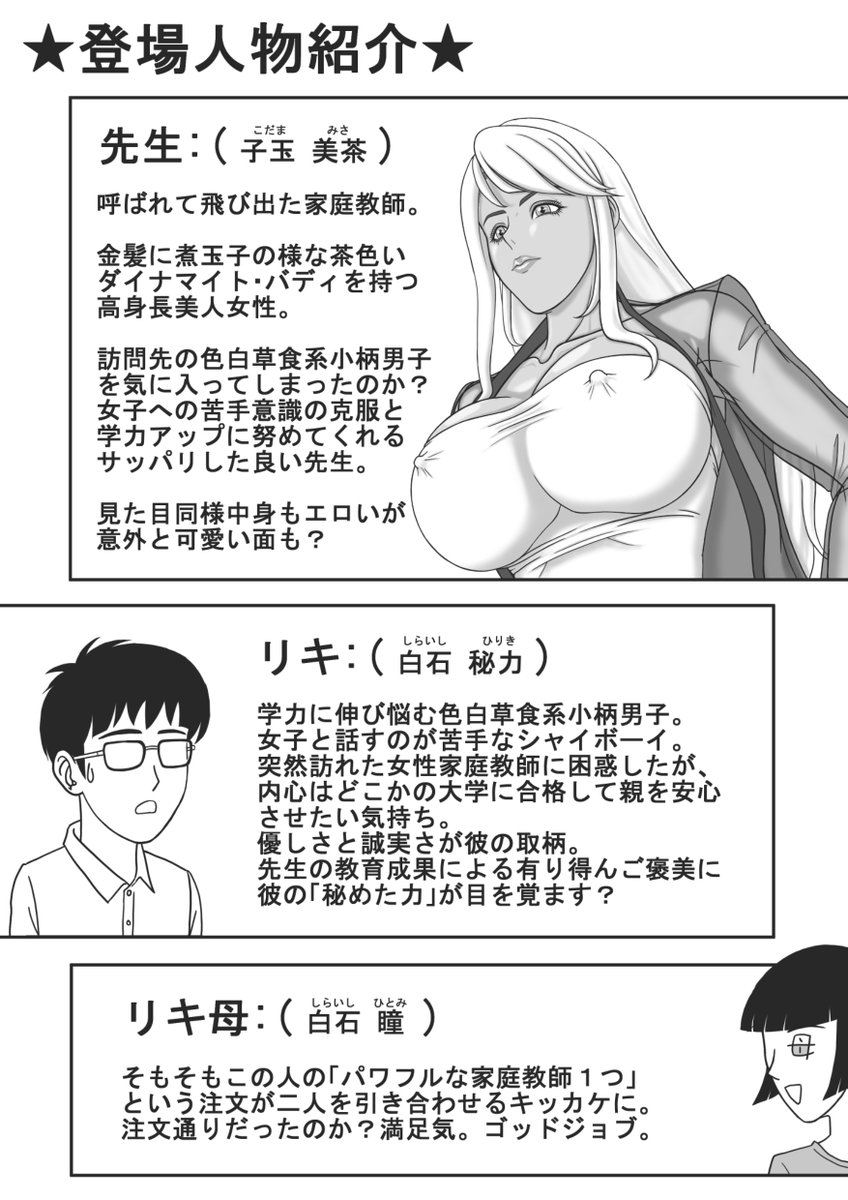 現在このような作品をDL同人サイトにて配信させて頂いております❤(R-18) 