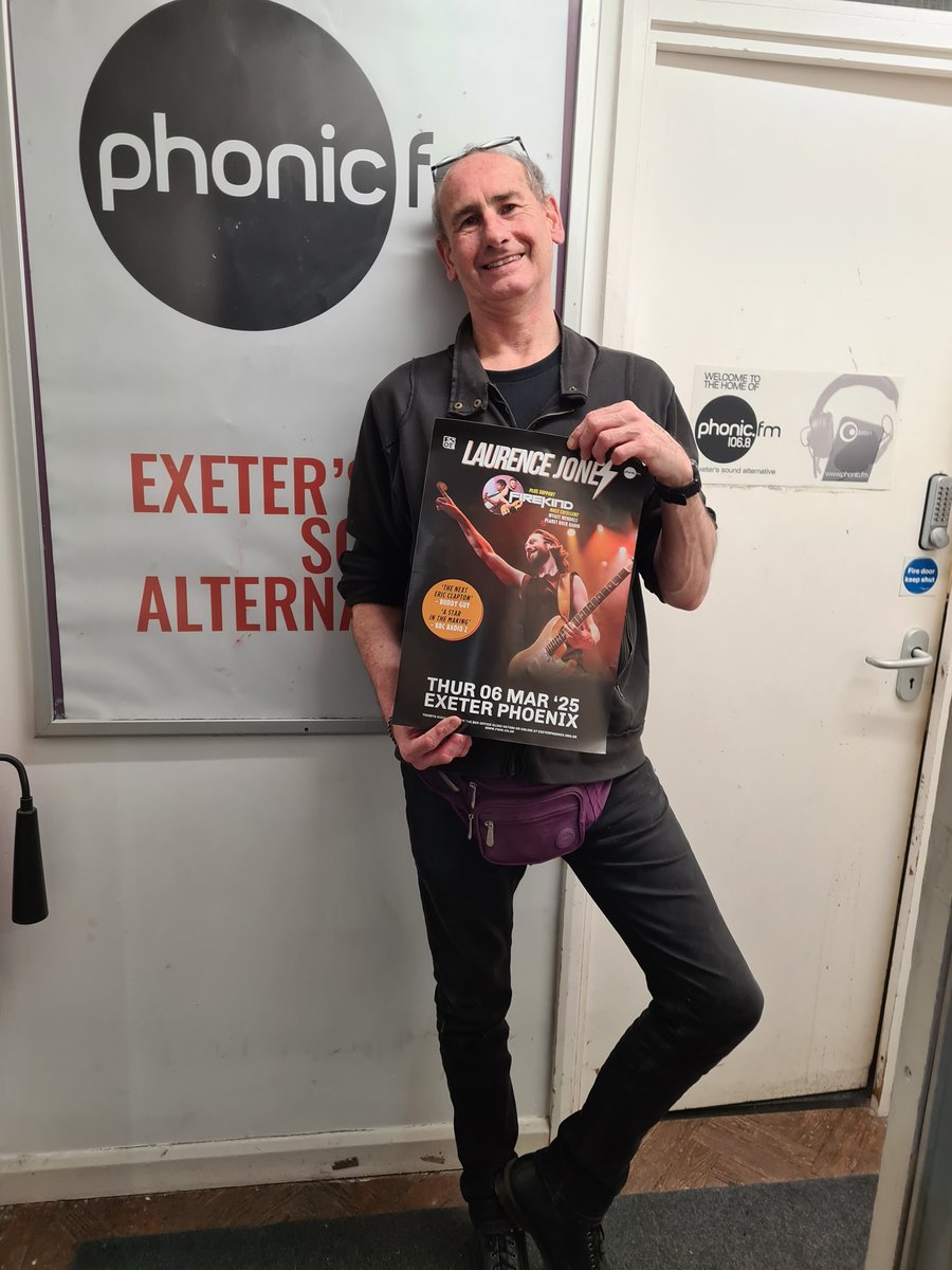 Rocked right out on tonight's Future Sound of Exeter Show on Phonic FM tonight with Laurence Jones and Firekind at Exeter Phoenix on Thursday 6 March <a href="/ExeterLiving/">Exeter Living</a> <a href="/phonicfm/">Phonic FM</a> <a href="/exeter_phoenix/">Exeter Phoenix</a>