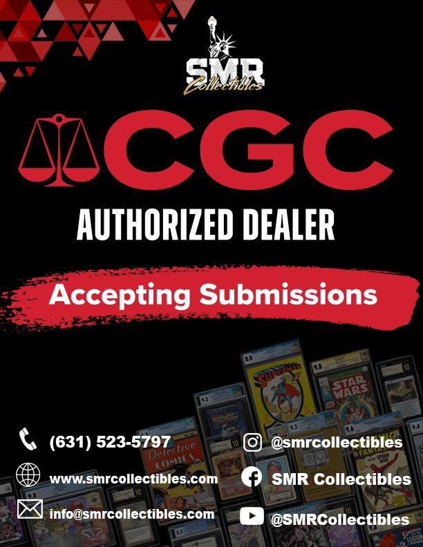 SMRcollectibles's tweet image. We're excited to announce our new status as an official CGC submission hub. Count on us for a flawless grading journey and turn your beloved comics into legendary masterpieces. Visit today and elevate your collection! 📚✨ #ComicGrading #ComicCollectorGC #ComicGrading #CGC