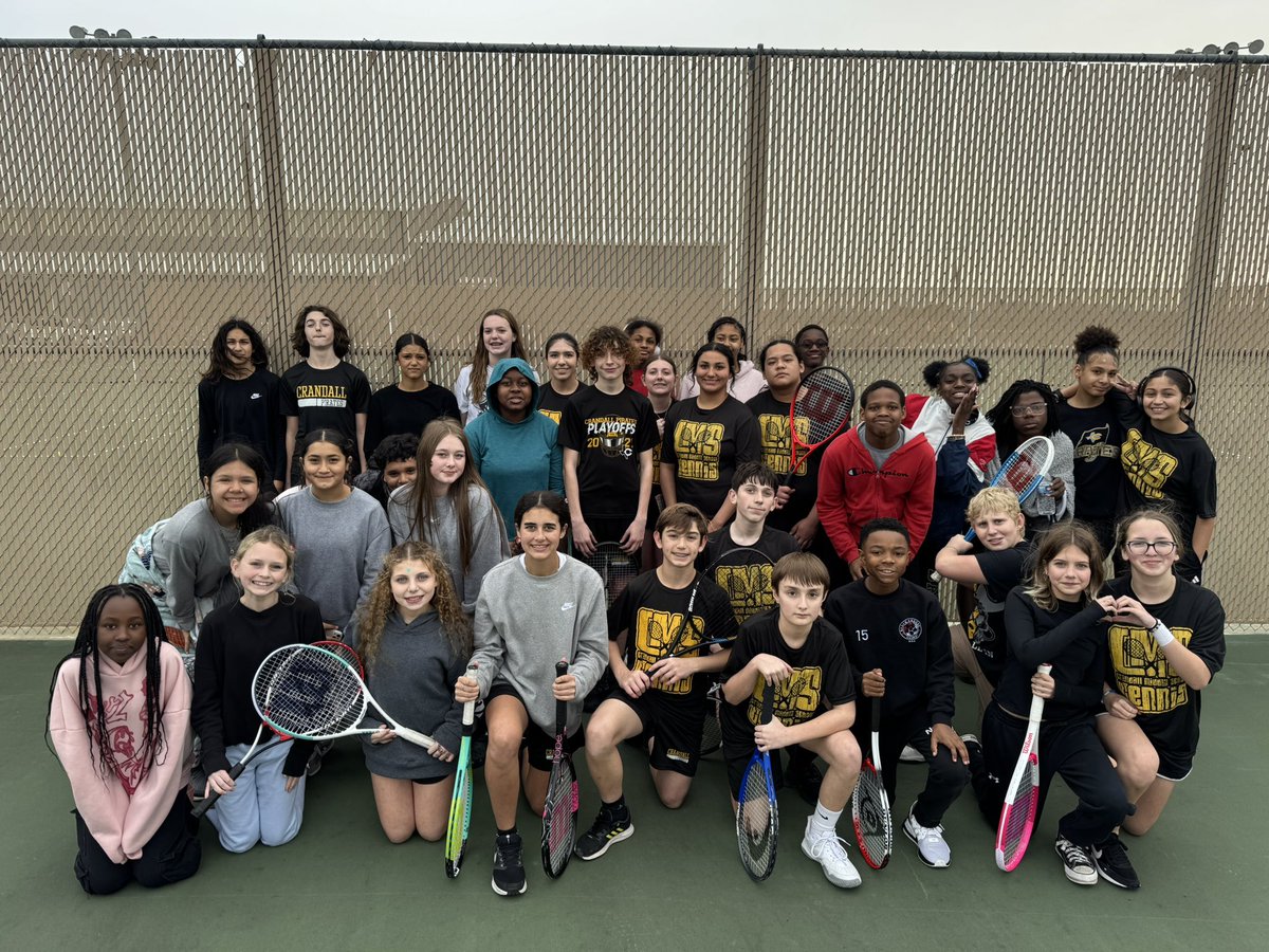 CMS Pirates (@cmssports1) on Twitter photo Good luck to our tennis team this evening as they take on Jackson! <a href="/CrandallMiddle/">Crandall Middle</a> <a href="/OfficialCISD/">Crandall ISD</a> Good luck to our tennis team this evening as they take on Jackson! <a href="/CrandallMiddle/">Crandall Middle</a> <a href="/OfficialCISD/">Crandall ISD</a>