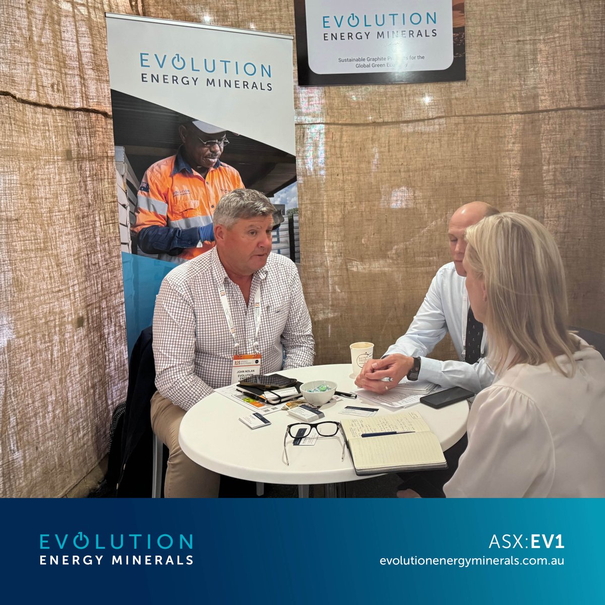 #EV1 CEO, George Donne, and COO, John Nolan had the pleasure of participating in the 121 Mining Investment conference earlier this week.

The #EV1 team enjoyed sharing the Company's story and connecting with potential investors.

#ASX #MiningInvestment #Graphite #EV