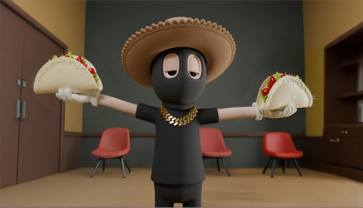 Rafsby's tweet photo. Trained an AI on my character now i can type in anything and create content effortlessly. 🤯
This tech is getting way too crazy. 👀
Happy Taco Tuesday Indeed. 🌮 https://t.co/4kvK8Rt2It
