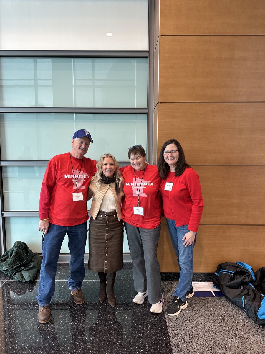 Thank you ⁦<a href="/KarinHousley/">Karin Housley</a>⁩ for meeting with us today #CancerLobbyDayMN and discussing cancer issues. We discussed how medical debt relief, fertility preservation coverage are important to cancer patients, survivors and caregivers in Minnesota. #mnleg