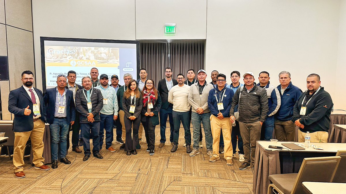 Manuel Chavarria Ph. D (@manolo_turf) on Twitter photo 9 Nations 🇨🇷🇲🇽🇪🇸🇨🇴🇧🇷🇺🇸🇵🇹🇵🇦🇩🇴🇦🇷, One Green Goal: Spanish Weed Control Session at GCSAA 2025 in San Diego. <a href="/Manolo_Turf/">Manuel Chavarria Ph. D</a> <a href="/DrAgustingrass/">P. Agustin Boeri, Ph. D.</a> <a href="/GCSAAConference/">GCSAA Conference and Trade Show</a> <a href="/AggieTurf/">AggieTurf</a> <a href="/txextension/">Texas A&M AgriLife Extension Service</a> <a href="/tamusoilcrop/">TAMU Department of Soil and Crop Sciences</a> 9 Nations 🇨🇷🇲🇽🇪🇸🇨🇴🇧🇷🇺🇸🇵🇹🇵🇦🇩🇴🇦🇷, One Green Goal: Spanish Weed Control Session at GCSAA 2025 in San Diego. <a href="/Manolo_Turf/">Manuel Chavarria Ph. D</a> <a href="/DrAgustingrass/">P. Agustin Boeri, Ph. D.</a> <a href="/GCSAAConference/">GCSAA Conference and Trade Show</a> <a href="/AggieTurf/">AggieTurf</a> <a href="/txextension/">Texas A&M AgriLife Extension Service</a> <a href="/tamusoilcrop/">TAMU Department of Soil and Crop Sciences</a>