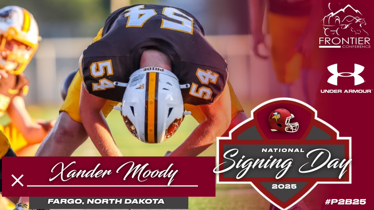 VCSU_Football's tweet image. 🚨 SIGNED! Welcome to the Brotherhood! 🚨

✍️ Xander Moody
🏈 Pos: Longsnapper
📏 Ht/Wt: 6’0” / 210 lbs
📍 Hometown: Fargo, ND
🏫 Previous School: Fargo South HS
🎥 Highlights: youtu.be/Ge1JomNsPcU

Follow ➡️ @XMoody_LS
Previous Program ➡️ @FSHSFootball

#P2B25 | #WEALLROW
