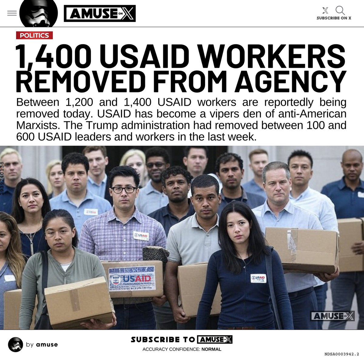 🇺🇸🚨 Toutes les missions de l'USAID à l'étranger ont reçu l'ordre de fermer leurs portes d'ici ce vendredi 7 février 2025

📍Elon Musk, mandaté par Trump pour optimiser l'efficacité gouvernementale, considère l'USAID comme une source de gaspillage 
📍L'agence gère un budget