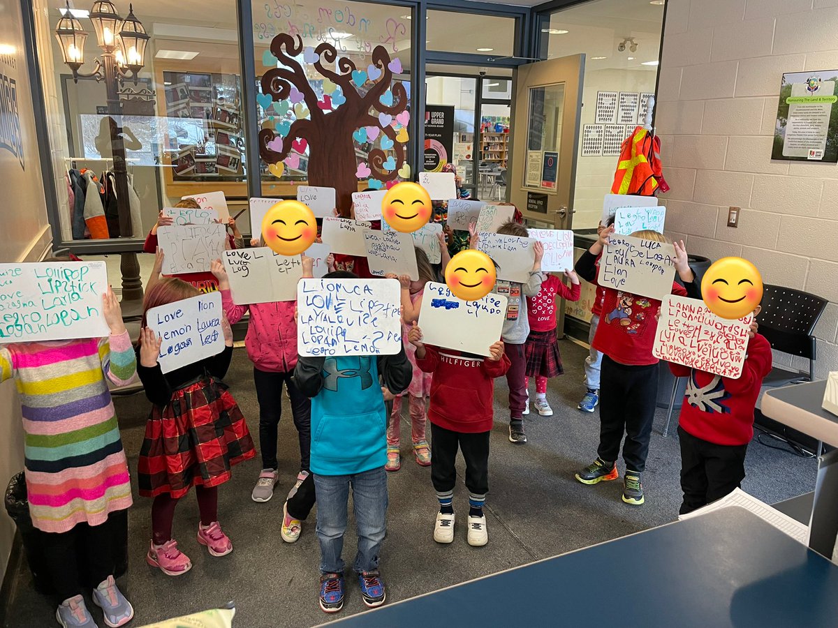 margaret_ps's tweet image. When the kindergartens make the principal and office coordinators’ day by visiting the office and sharing their learning about the letter Ll and the sound that it makes. #lucky #beststudents #MargaretProud 🦁🪜🍭❤️