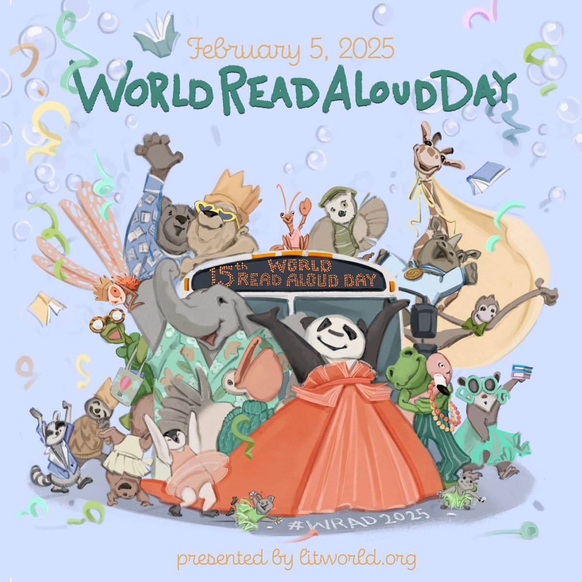 📖🗣 World Read Aloud Day® (WRAD) celebrates the power of reading aloud to create community and amplify new stories, and to advocate for literacy as a foundational human right. 
👉 Visit <a href="/litworldsays/">LitWorld</a> activity hub at: litworld.org/worldreadaloud…

#WRAD2025 #WorldReadAloudDay
