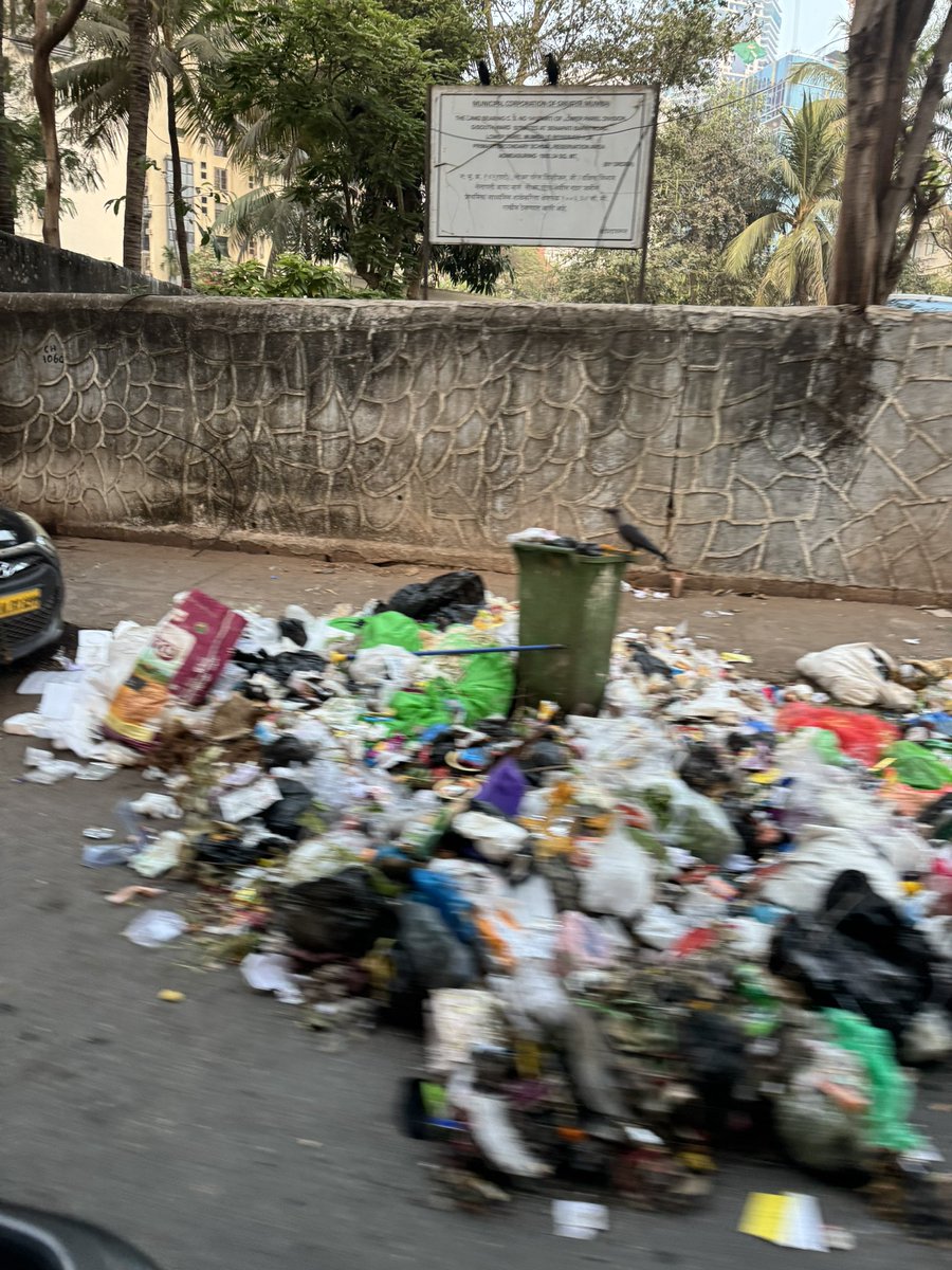 Early morning at #lowerparel thanks to <a href="/mybmcWardGS/">WARD GS BMC</a> <a href="/mybmc/">माझी Mumbai, आपली BMC</a>. #shameless #hopeless #pathetic