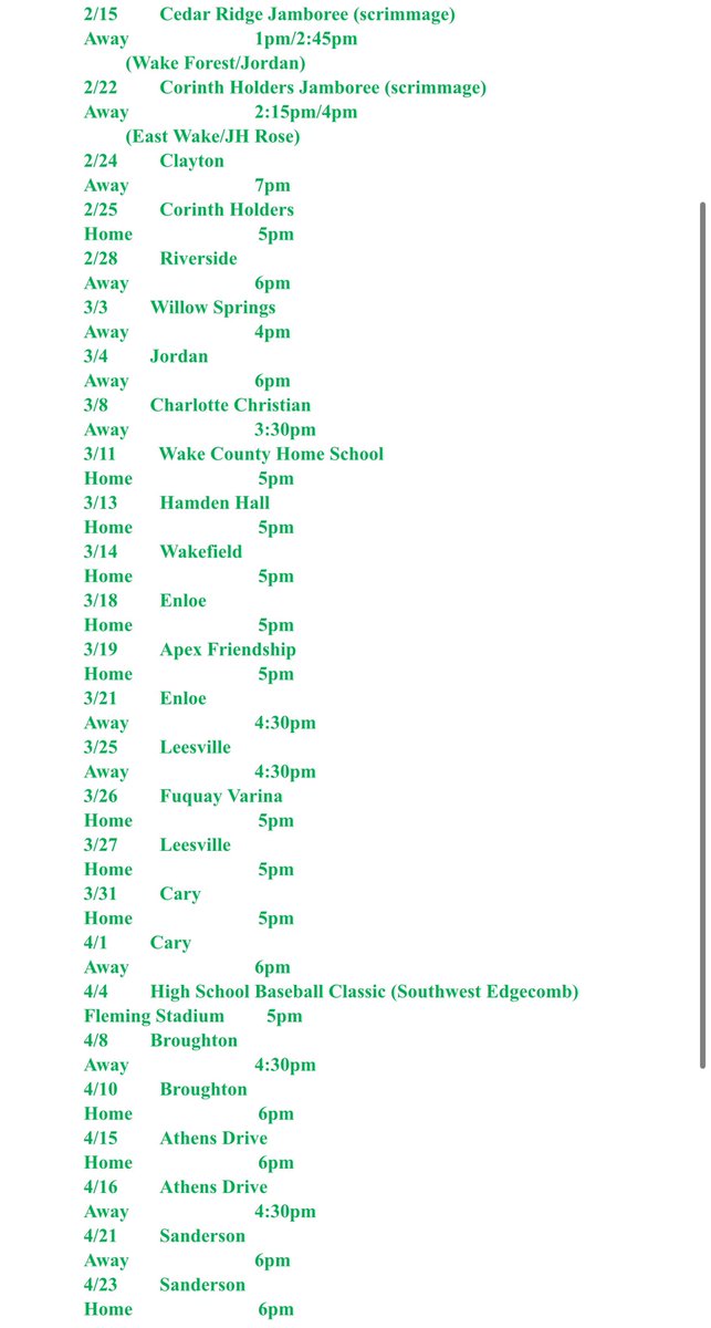 JakubMudd's tweet photo. I got in some great fastball and slider hitting work today to prepare for the season. Our first scrimmage is in 2 weeks and my schedule is attached below. #uncommited https://t.co/vLbUvkv6SB