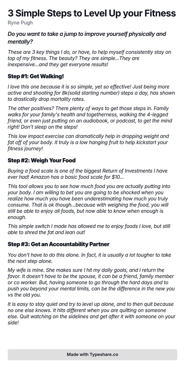 rapugh7's tweet photo. 3 Simple Steps to Level Up your Fitness https://t.co/oghrXVhIGf