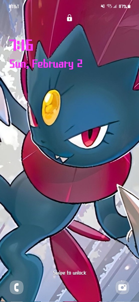Back to an old favorite of mine, Weavile.

You have no idea how much I miss talking about him &amp; use an image of him for my lock screen.