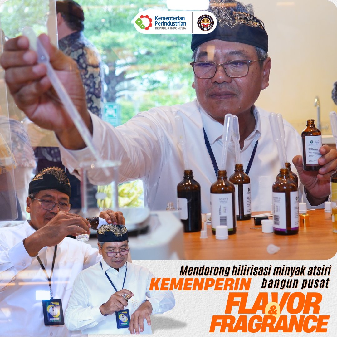 ditjenia's tweet photo. Pionir baru Kemenperin: Pusat Flavor dan Fragrance Bali Siap Perkuat Hilirisasi Minyak Atsiri https://t.co/LAo2ARl29P