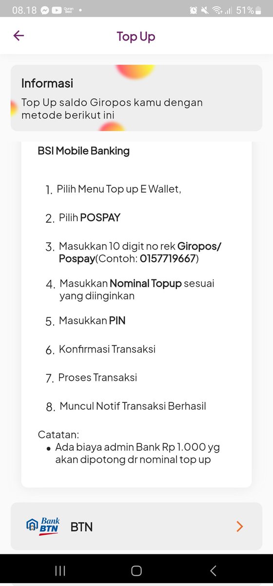 Mau top up pospay <a href="/PosIndonesia/">POS INDONESIA</a> via BYOND <a href="/bankbsi_id/">Bank Syariah Indonesia</a> gimana caranya ya ? Pakai VA gak dikenali. Apa kalian sdh ngobrol ??