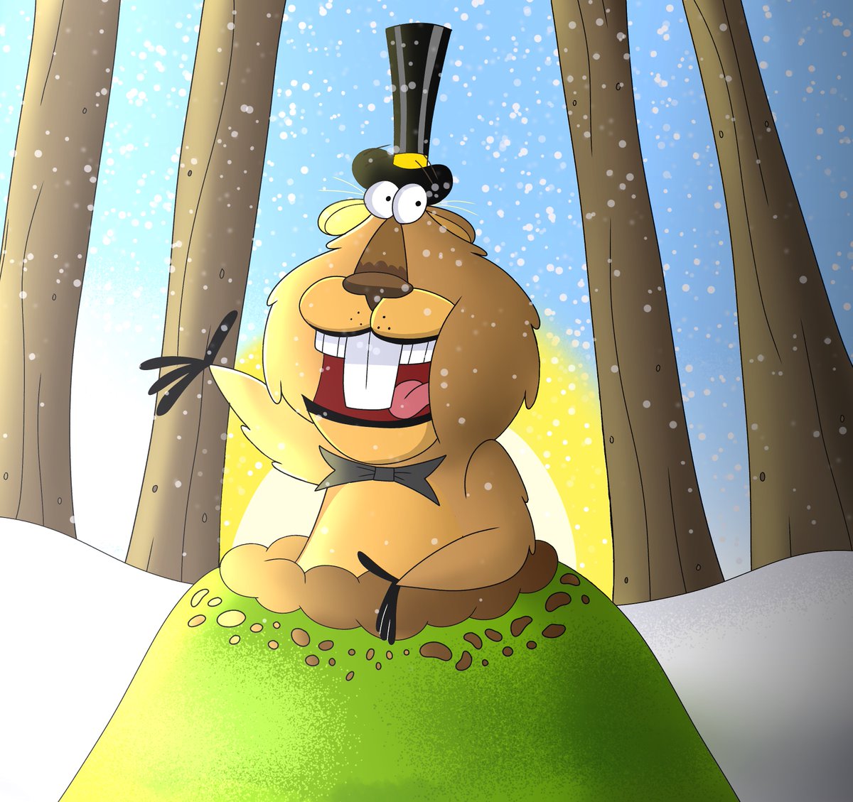 ProjectSpoot's tweet photo. Happy Groundhog Day 2025 from ProjectRespooted!  

Art by @Cre8tivDemby https://t.co/HoBL2A7jYI