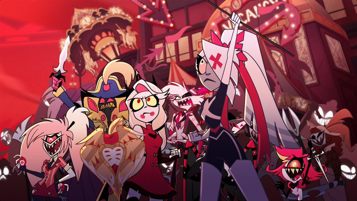 TheCartoonBase's tweet photo. 1 year ago today, the Hazbin Hotel episode ‘THE SHOW MUST GO ON’ premiered on Prime Video. https://t.co/lSfdaoehdb