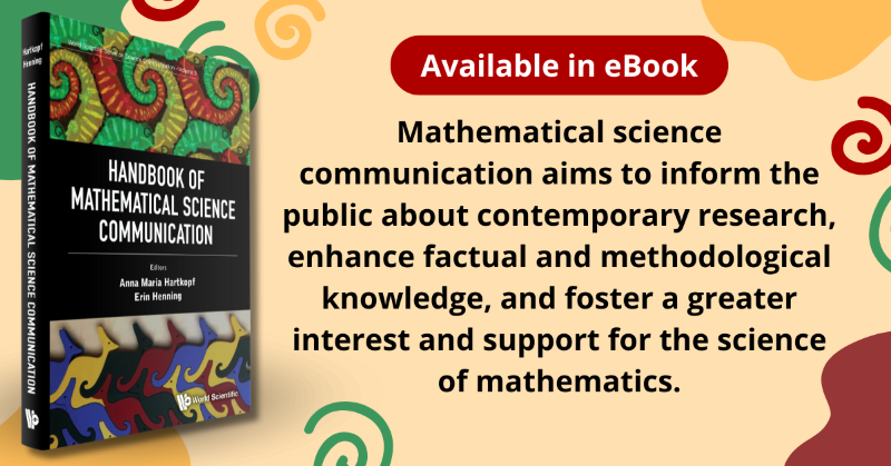 worldscientific's tweet photo. Explore innovative ways to share math with the world! 📚👥 From math trails to museums, films, and social media, discover how to communicate mathematical concepts effectively. 

Click the banner below to learn more! 

#MathCommunication #MathEd #ScienceLiteracy