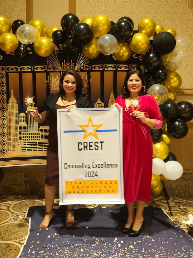 NISDZachry's tweet photo. Congratulations to our Counseling Team for being recognized for their CREST Award. CLAWS ShoutOut to Ms. Perez, Mrs. Benavidez, and Mrs. Galvan! https://t.co/QAnKw9iPVZ