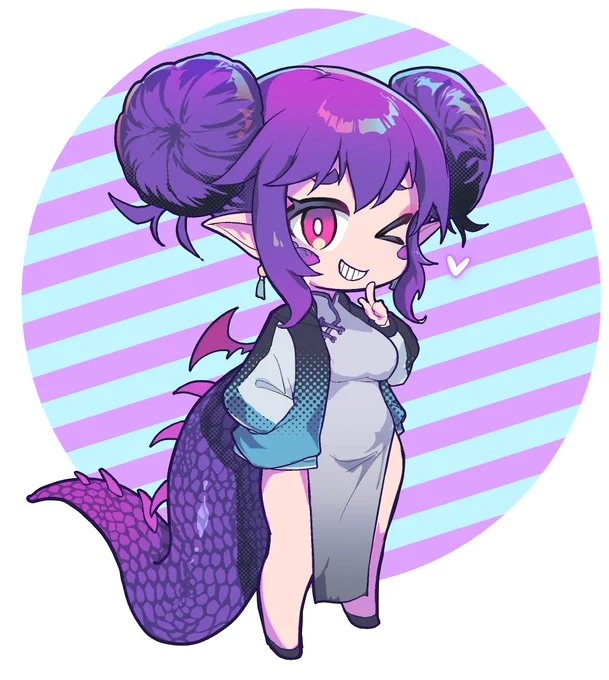 #新しいプロフィール画像 スカジャン+チーパオドラゴン 