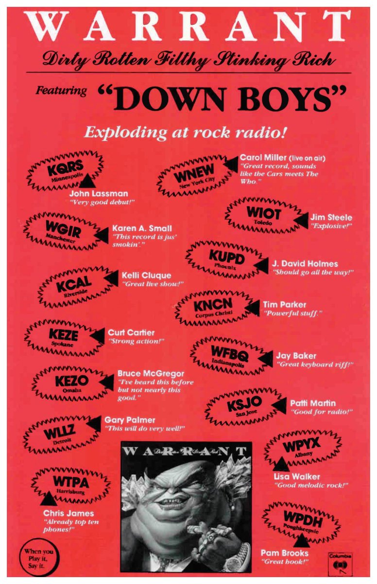 WARRANT - Down Boys

Playing or passing? 

#love #music
