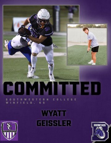 Wyatt Geissler (@geisslerwyatt) on Twitter photo Very blessed and excited to announce that I will be committing to <a href="/BuilderFootball/">SC Builder Football</a> <a href="/buildergolf/">Builder Golf</a> to play both football and golf! None of this would've been possible without the support from my parents, teammates and coaches I am truly blessed! I can't wait for this new chapter! Very blessed and excited to announce that I will be committing to <a href="/BuilderFootball/">SC Builder Football</a> <a href="/buildergolf/">Builder Golf</a> to play both football and golf! None of this would've been possible without the support from my parents, teammates and coaches I am truly blessed! I can't wait for this new chapter!