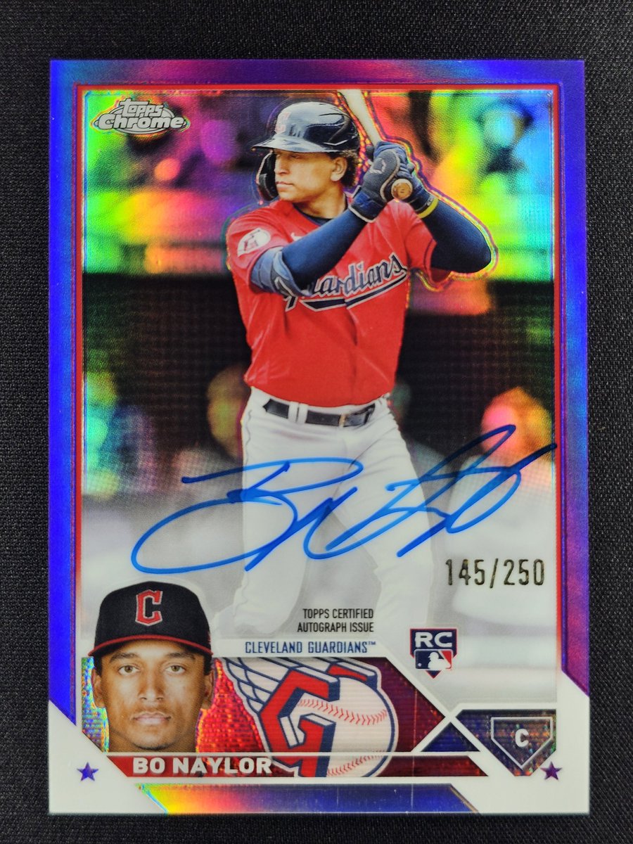 frank_lubatti's tweet image. #tankstax til 2/5! $5 flat shipping!

Bo Naylor 2023 topps chrome purple rc auto /250

$13