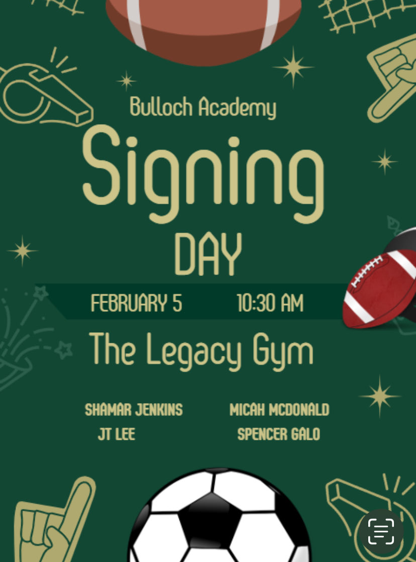 Time for JT to write his next chapter.  Keep up the hard work kid!  Proud of all these student athletes.   
⁦<a href="/JTLee2025/">JT Lee</a>⁩ ⁦<a href="/BAGators1/">Bulloch Academy Gator Athletics</a>⁩