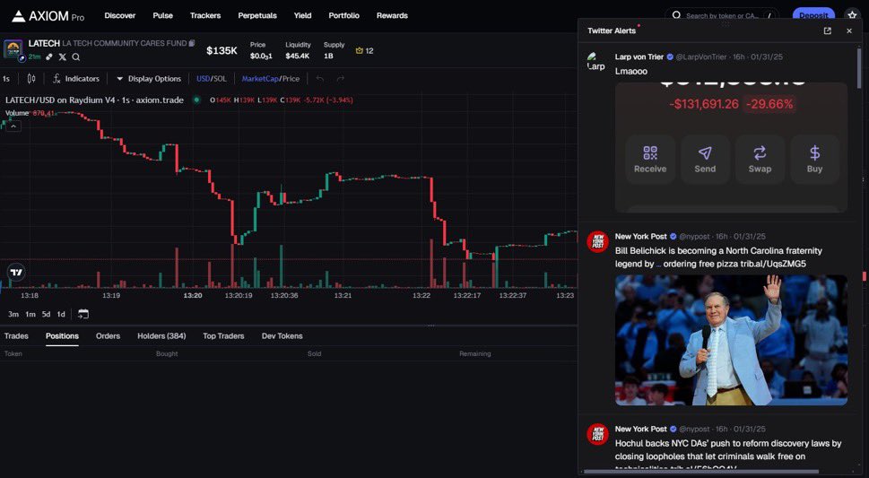 ecca's tweet image. decided to move from bullx to axiom 

- Dev past migrations 
- X old usernames check
- X live tracker
- Sniper
- Wallet tracking
- Cheapest fees + fastest fills
- Earn back SOL you ape

will do a 1 to 100 sol challenge only for those who use my ref: axiom.trade/@eccax