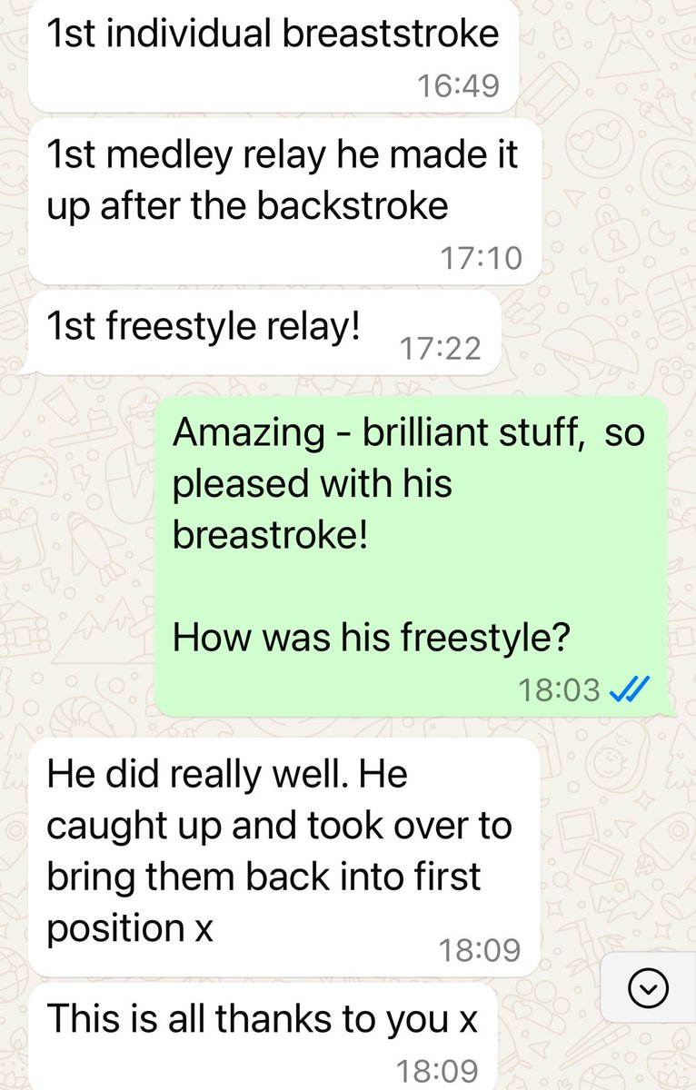 BarclayJanine's tweet photo. Was busy teaching in the pool, when exciting messages dropped into my inbox.  This talented little swimmer who only turned 8 years of age late in the summer, was competing for his school.  Delighted to hear about his resounding success.  It’s all about technique! https://t.co/2irTXu6sQf