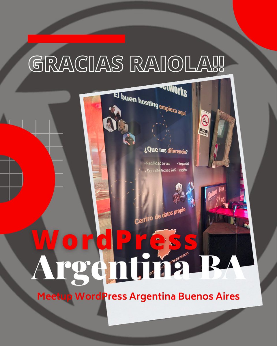 wpargentinaba's tweet photo. Y vivimos el Meetup Enero 2025!!!
Eso sí, con un poco de calor pero disfrutando de una gran charla que nos brindó Nico Arche sobre LinkedIn.
Si aún no estás en nuestro grupo de Meetup, sumate!!!
Tenés en nuestra bio un enlace que te llevará 😊
#WordPress #MeetupWordPress https://t.co/Q03h2BuZT6