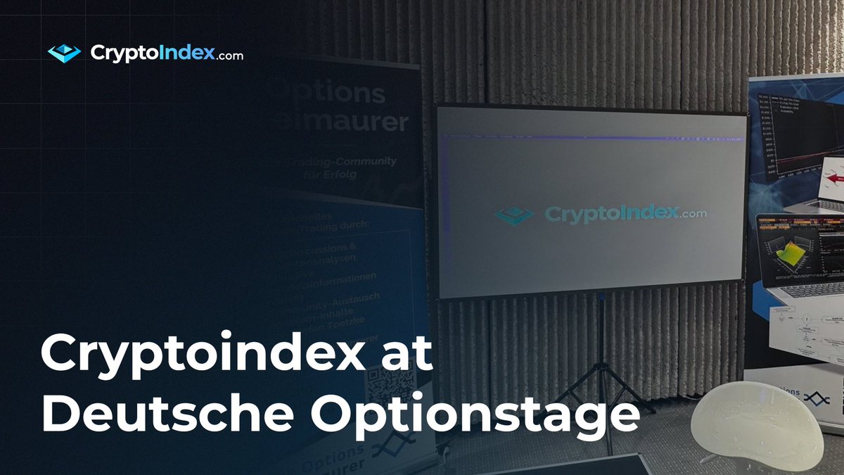 📢 Cryptoindex.com at Deutschen Optionstage 2025!

On Monday, our CTO Stefan Toetzke is representing Cryptoindex.com at Deutschen Optionstage 2025 — Germany’s premier options trading event in Düsseldorf!

🟢 Two days of top-tier content
🟢 21 expert speakers
🟢