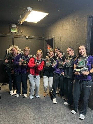 WestChesterSB's tweet photo. We played laser tag for Friday Fun! Here are some of our favorite snapshots.🔫 😆💜💛 #gorams #fightforthatfeeling #ramsup #teambonding https://t.co/GdVicr84ao