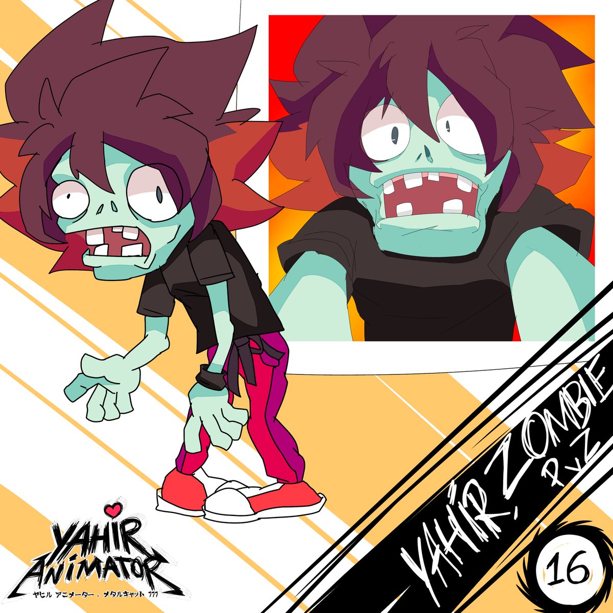 🔥YAHIR ANIMATOR MULTIVERSO🔥 #16 Yahir zombie, PvZ
