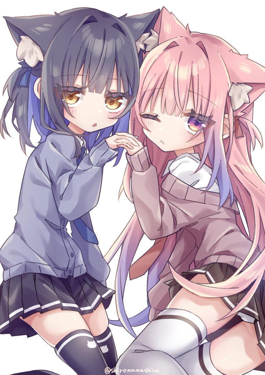 「双子ちゃん #えゆゆ絵 #オリジナル 」|れんり🍛Skeb募のイラスト