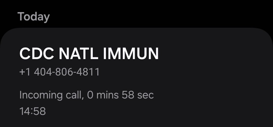 Someone saying that is Robert Kennedy, which has called from this number to conduct a survey about COVID vaccines. If the phone call initiates with a lie (I don't believe that Robert Kennedy would waste his time like that), it must be for a no-good cause.