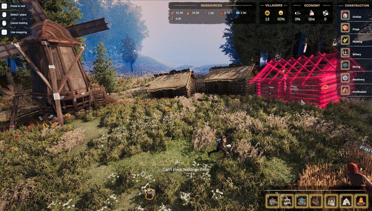 kingdomsera's tweet photo. City-building mechanics are now ready! 🎉
Players can now choose from various building categories to fully customize their villages, strategize defenses, and prepare for incoming battles. 

#citybuilding #RPG  #strategygames #gamedev #screenshotsaturday https://t.co/69aCdNMEt3