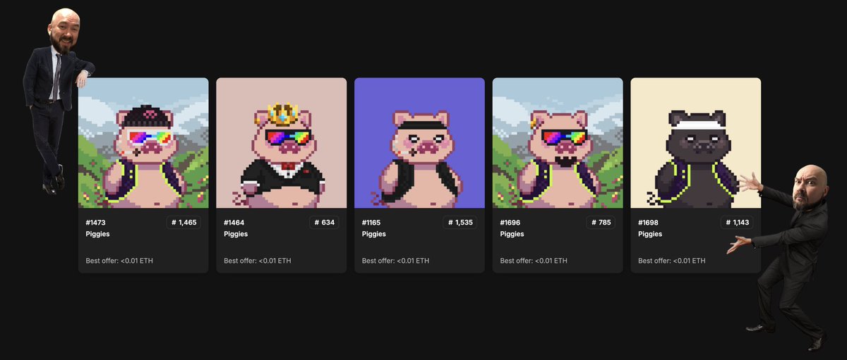 ... but wait, there are MOAR Piggies 🐷

🔃 like &amp; RT
🤝 follow <a href="/Piggies_NFTs/">Piggies 🐷</a> 
🧑‍🌾 tag a fellow Pixels or Spellborne enjoyooor

i've got 5⃣ to give away &amp; i'll send 'em next Sunday 🗓️