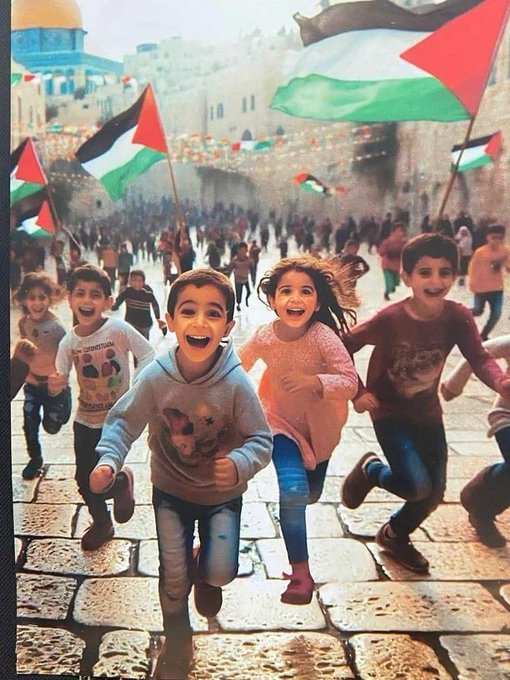 Good morning we are starting a new life please don't stop talking about Gaza 🍉🇵🇸
