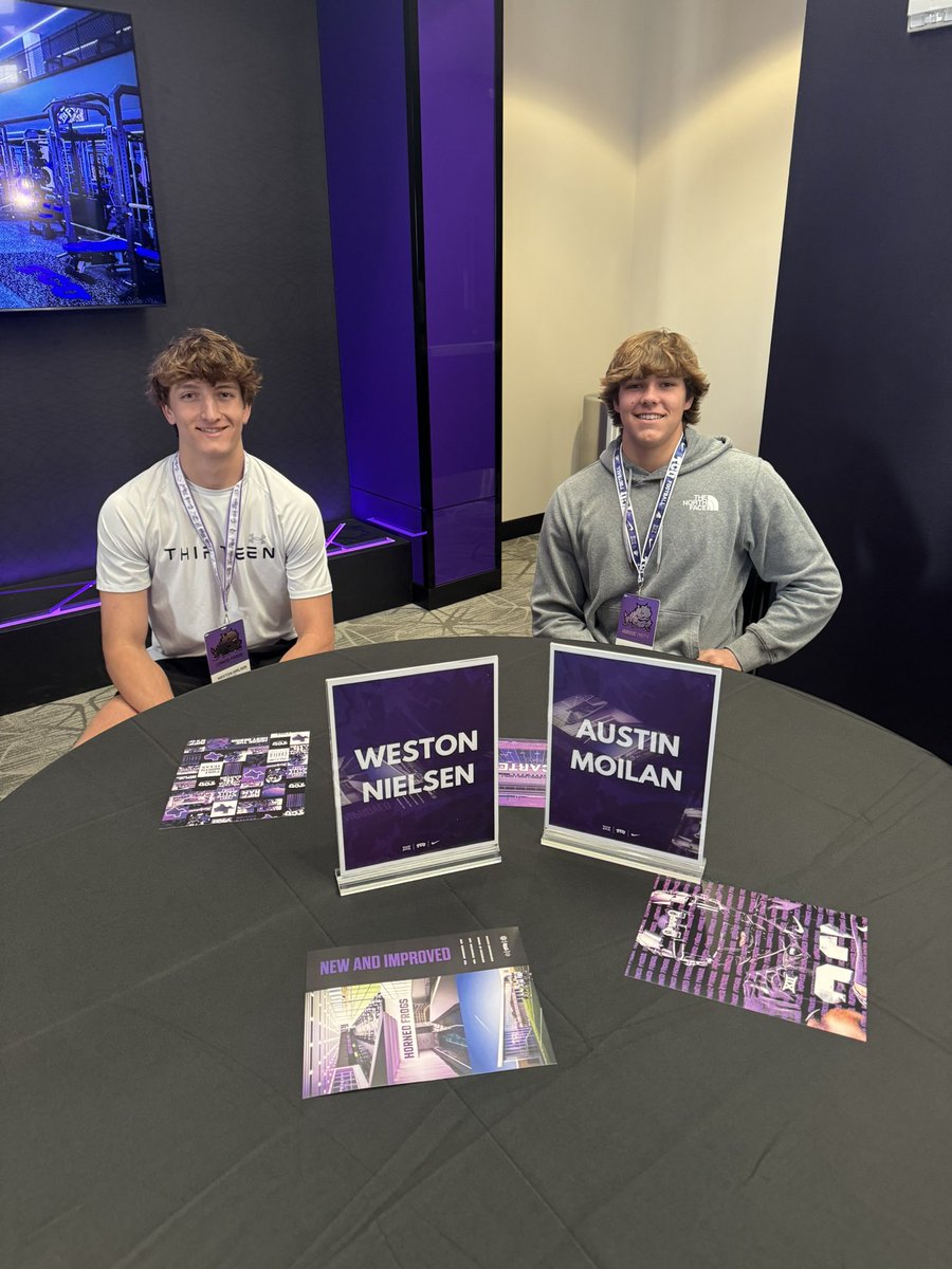 Austin Moilan (@austinmoilan_44) on Twitter photo Thank you <a href="/AAFrogDC/">Andy Avalos</a> for a great day at TCU!! I learned a lot!
<a href="/JGriedl/">Jake Griedl</a> <a href="/samspiegs/">Sam Spiegelman</a> <a href="/BillyEmbody/">Billy Embody</a> <a href="/adamgorney/">Adam Gorney</a> Thank you <a href="/AAFrogDC/">Andy Avalos</a> for a great day at TCU!! I learned a lot!
<a href="/JGriedl/">Jake Griedl</a> <a href="/samspiegs/">Sam Spiegelman</a> <a href="/BillyEmbody/">Billy Embody</a> <a href="/adamgorney/">Adam Gorney</a>