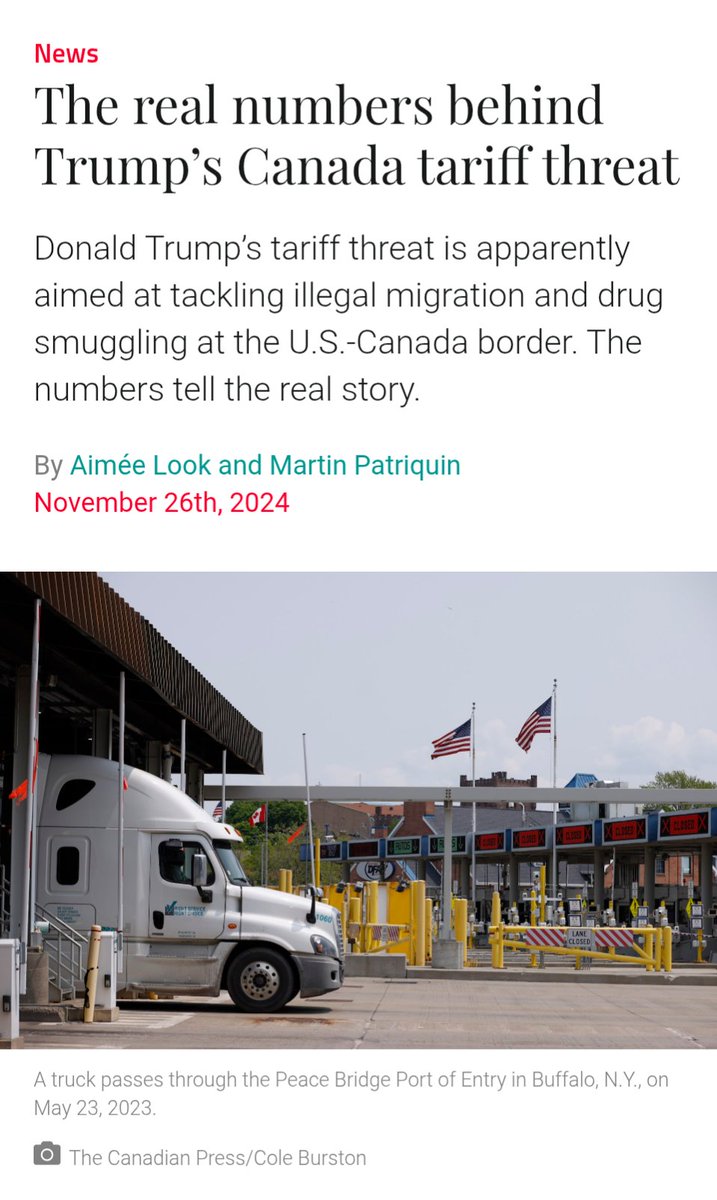 ambermac's tweet image. 🇨🇦 Here are 3 stats every Canadian should learn about the flow of fentanyl, illegal immigration, and guns at the Canada-US border (instead of writing hot takes or hating on our country). Pls share. 

Spoiler alert for the Canadians claiming Canada is the primary problem - we are…