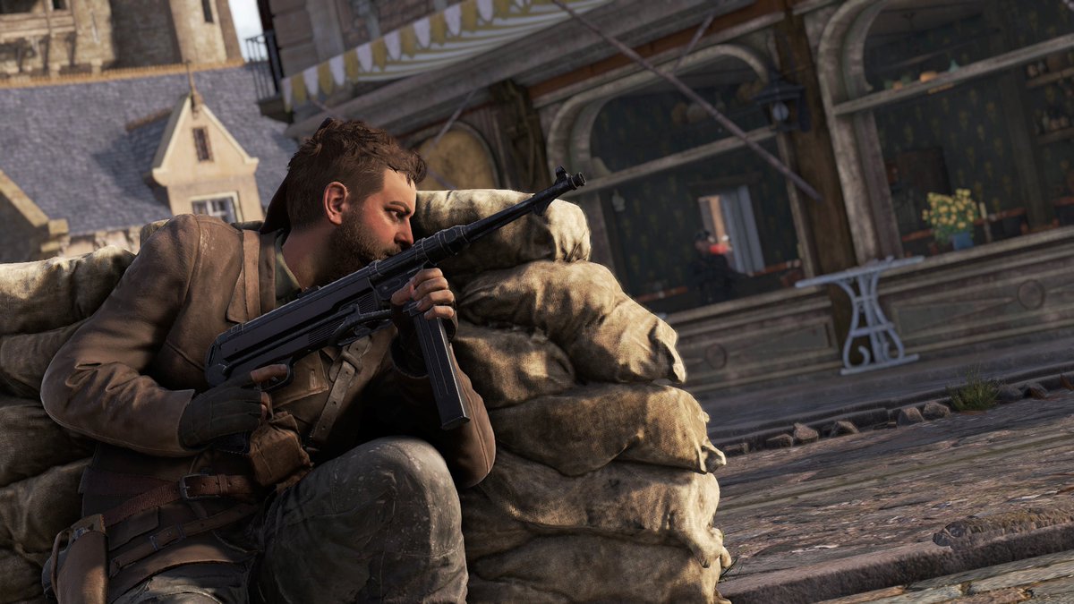 Rebellion's tweet photo. How have you all been enjoying your scenic and peaceful weekend in France? 🎯

Community sniper @Evo_pixel shared some epic screenshots from his missions in @SniperElite Resistance thus far 🖼️ 

Join &amp; share with our community on our Discord 👉 https://t.co/YqgVVYeB7K https://t.co/6lFKIw1egg