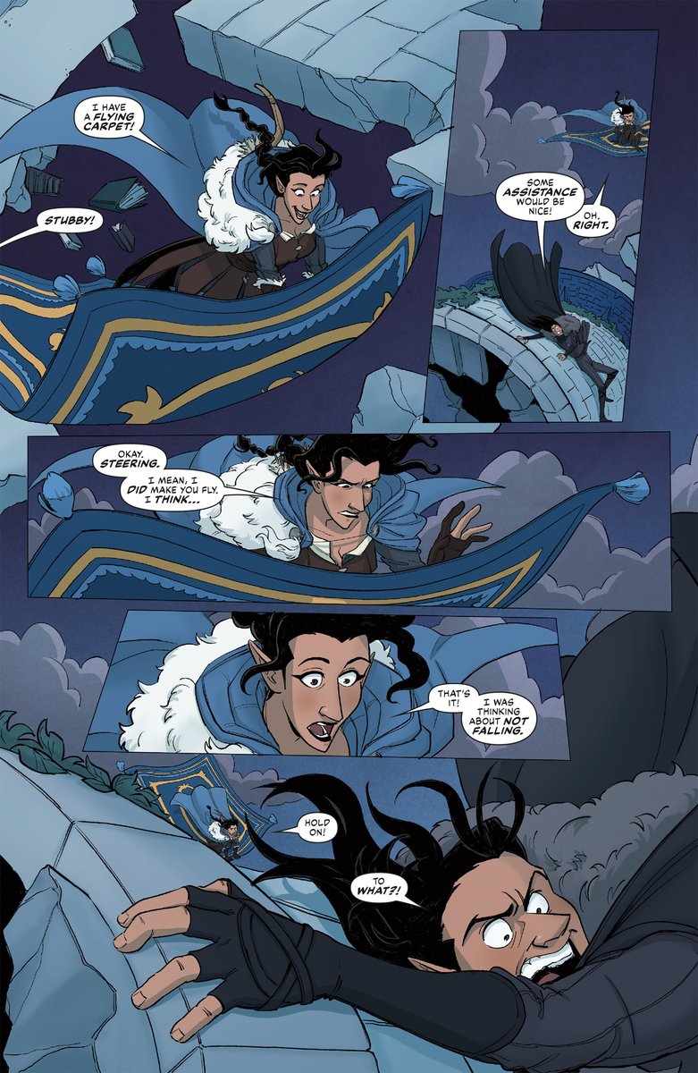 DarkHorseComics's tweet photo. ICYMI: The campaign continues in Critical Role: Vox Machina IV this week with issue #4! Get your copy: https://t.co/hv5ZiXOqyt

The Vox Machina will have to hurry to get back a member of the Tal’Dorei Council… but who can say no to a little bit of looting on the way?

By @Jody_Houser, @ParagonRaptors, @DianaSousaArt, Ariana Maher. With @CriticalRole