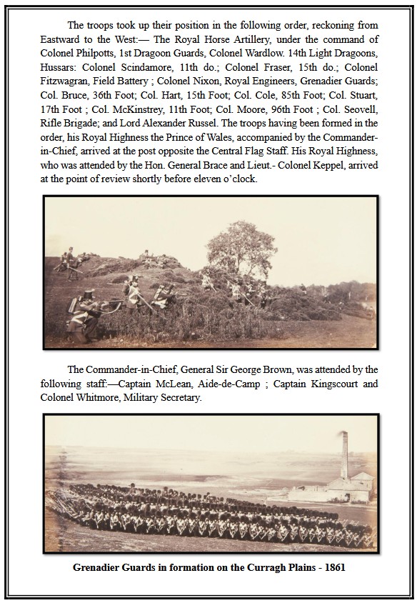 curraghhistory's tweet image. In July 1861, a grand military review of over 10,000 troops took place on the Curragh plains. The review was held by the Prince of Wales while undergoing military training at the Curragh Camp and attached to the Grenadier Guards.
curragh.info/archives/Royal…