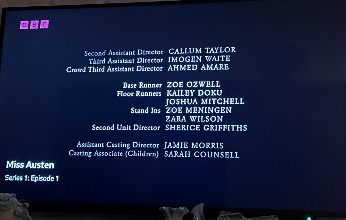 Sherice_G's tweet photo. Check out the full series of Miss Austen now on player. It’s a beautiful series directed by the incredible @WalshAisling. And if you stay for the credits I’m in them! My first 2nd Unit Director role!
#missAusten #2ndUnitDirector #bbc https://t.co/bPioY13Exi